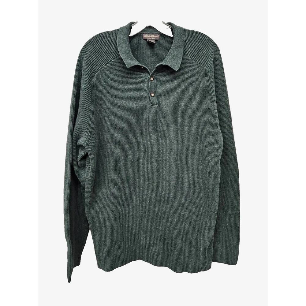 Eddie Bauer size XL tall Green Mens pullover